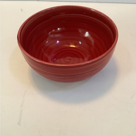 Royal Norfolk Red Rose Swirl Embossed Rings Cereal Soup Salad Bowl - Picture 6 of 6